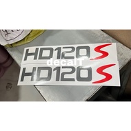 HD120S Truck Sticker. HD120 Truck Sticker