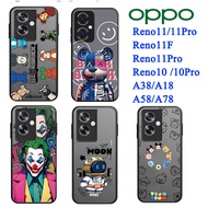 Mobile Phone Case for OPPO Reno 11 11F 11Pro 10 10Pro A38 A18 A58 A78 A79 A17 A57 A77s Reno8T A5 A9 2020 A5S F9 A12 A7