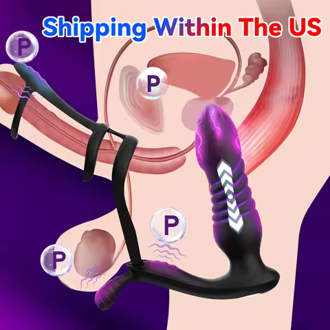 Remote Control Telescopic Anal Vibrator Dick Thrusting Prostate Massager for Men Prostate Stimulator