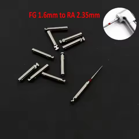 Stainless Steel Dental Burs Adaptor FG 1.6mm to RA 2.35mm Convertor Dental Materials