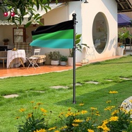 Flag Pole Stainless Steel Ground Flag Pole Weather Resistant Flag Pole Holder Spinning Outdoor Flag 