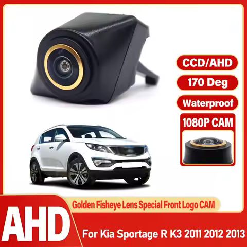 Vehicle logo Front view camera For Kia Sportage R K3 2011 2012 2013 Waterproof Night Vision CCD Inst