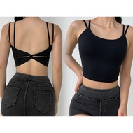 DOUBLE STRAP SPIRAL BRA C28 (VN PRODUCT) - POLLY elastic - Loose foam - SUITABLE FOR GYM, AEROBIC,..