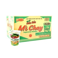 1 BOX OF HAO HAO VEGETARIAN CUP NOODLES INCLUDING 24 CUP × 66 GAM