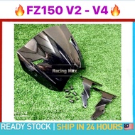 YAMAHA FZ150 N FZ150i FZ 150 150i NEW V2 V3 V4 DIAMOND COWLING VISOR + BRACKET SET WINDSHIELD WIND S