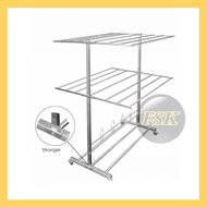 SUS304 Stainless Steel Clothes Drying Rack / Foldable Clothes Hanger / 白钢晒衣架