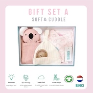 BiNKi Organic Gift Set Kimono Sofy & Cuddle (A) Newborn - 6 months  ชุดเซ็ตของขวัญ 0-6เดือน
