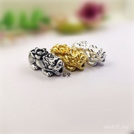 Hard S999 Silver Continuous Horizontal Wear Sterling Silver Pure Silver DIY Accessories Bracelet 3D 