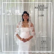 Lace Mantilla Veil mantila bridal Veil with Lace