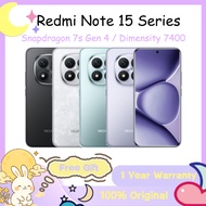Xiaomi REDMI Note 15 Pro+ Snapdragon 7s Gen 4 Redmi Note 15 Pro Dimensity 7400 Ultra Redmi Note 15