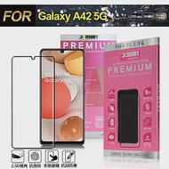 Xmart for 三星 Samsung Galaxy A42 5G 超透滿版 2.5D 鋼化玻璃貼-黑