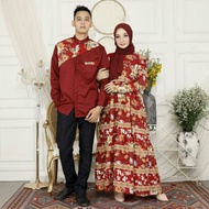 KEMEJA CP Couple Wedding Maxi Dress Nursing Shirt Wallpeach New Fitri