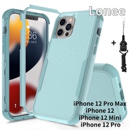 Armor 3 IN 1 Phone case For iPhone 12 Pro Max iPhone 12 iPhone 12 Mini iPhone 12 Pro Strong Full Protective 3-Layers Shockproof Heavy Duty Luxury Mobile Phone Cover For iPhone