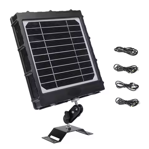 BL8000 Solar Panel 12V/9V/6V Output IP66 Waterproof, LED Indicator, and Tree/Tripod Mount 3W Solar P
