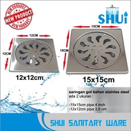 PREMIUM FLOOR DRAIN STAINLESS 12X12CM AND FLOOR DRAIN 15X15CM PLEASE CHOOSE