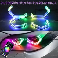 multi-colored App control LED Rings M4 Style turn signal Light For BMW 5 Series F10 F11 F07 F18 520i
