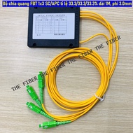 FBT 1x3 SC/APC optical splitter, scale 33.3/33.3/33.3%, 1M long, 3.0mm