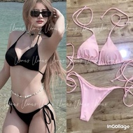 Bikini swimsuit 2-piece swimsuit bassi sexy thong