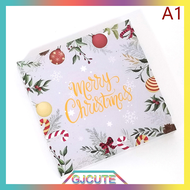 GJCUTE 30pcs/pack Merry Christmas Greeting Card Gift Cards For New Year Blank Paper Cards Christmas Invitation Cards for Guest