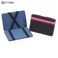 hot！【DT】◇✸❅  Mens Leather Wallet Money Holder Thin Clutch Bus Card Small Cash Man Purse