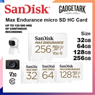 [SG] SanDisk Max Endurance micro SD HC Card 32GB | 64GB | 128GB | 256GB with Adapter for Dash cam IP camera Memory Card