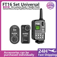 FT-16 Flash Trigger Set Transmitter Receiver Compatible with SK400 DP600 Studio Light V850II V860II 
