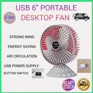 USB 6"Mini Fan Desktop Fan Strong Wind