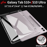 For SAMSUNG Galaxy Tab S10+ Plus 2024 S9 S9+ S7 FE S8 S8+ 12.4" 11.0" Ultra 14.6" Thickened Soft Sil