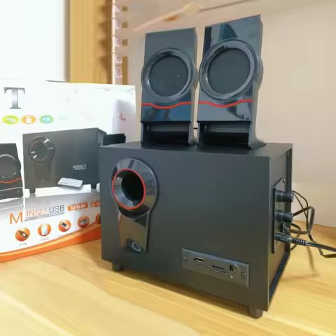 New Multimedia Active Computer Speaker 3D Surround Sound Subwoofer Bluetooth Speakers Home Theater 2