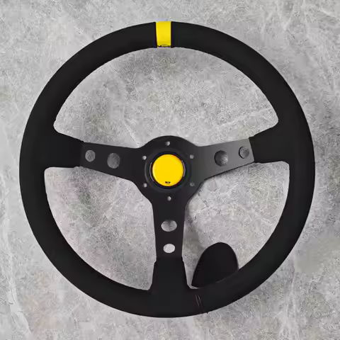 Classic Ultra Graffiti Steering Wheel Universal Fitment 14 Inch JDM Suede Leather Steering Wheel