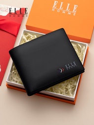 ELLE HOMME | Leather Short Wallet