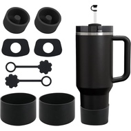 Stanley Cup Accessories 8 Pieces, Including 2 Straw Caps, 2 Square Spill-Proof Plugs, 2 Round Leak-P