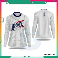 France Jersey Premium Long SleeveWanita, Women's Fullprint France Football Shirt