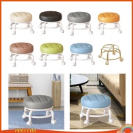 [PrettyiaSG] 360 Swivel Stool with Wheels, Home Stool, Mobile Stool, Silent Pulley, Low Stool with U