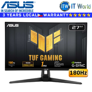 Itw | ASUS Gaming Monitor TUF Gaming VG27AQ3A 27" 2560 x 1440 QHD / 180Hz / Fast IPS / 1ms GTG