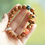 猴頭核桃無相珠10mm+鹿角卡皮巴拉+鹿角蘋果+老琉璃珠