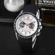 Omega yy Speedmaster Series Manual Mechanical Movement 50m Waterproof Men's Watch Rui Watch 43mm Silver Dial Fashion Trendy Wrist Watch