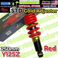 Yamaha Y125 Y125Z 250MM Monoshock Y125ZR 125Z 125ZR API Racing Mono Rear Shock Gold Adjuster Adjusta
