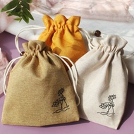 10 Jewelry Bag China * Cotton Linen Jewelry Plate Play Antique 13CM-tt23 Wenwan Bag Drawstring Cloth