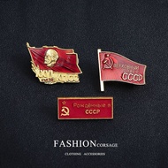 Replica Sulenin Socialism Metal Brooch Badge Soviet Medal Group Badge cccp Red Five-Star Cap Badge 8