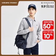 GIORDANO Men Polo Shirts 100% Cotton Panda Embroidery Polo Shirts Smooth Long Sleeve Simple Fashion 