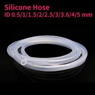 Food Grade Clear Transparent Silicone Rubber Hose ID 0.5/1/1.5/2/2.5/3/3.6/4/5 mm O.D Flexible Nonto