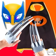 [WOLF]-Wolf Head Halloween Mask - FUR WOLF MASK wolverine werewolf costume