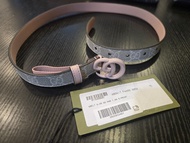 全新Gucci GG 粉色腰皮帶