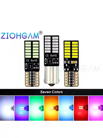 ZIOHGAM 2PCS W5W Led T10 BA9S H6W H21W Bulb BAX9S BAY9S 194 4014 Interior WY5W T4W Indicator Signal
