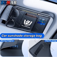 【Toyota Alphard】Car Sunshade Storage Bag Light Blocking Plate Glasses Clip Card Clip ID Driver's Lic