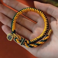 Tibetan Style Bracelet Couple Safe Diamond Knot Bracelet Safe Bracelet Pure Hand-woven Tibetan Braid