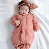 Jumpsuit Baby Style Clothes Climbing Korean Baby Red Cotton fashioncod Clothes Climbing Warm Net Thi