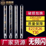 Order System E26T30Long tube vintage light bulb LED Warm Color Light Bulb Bar Decoration LED Bulb