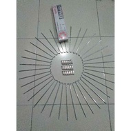 Spoke Set Chrome Spokes Size 9X184 CHOHO